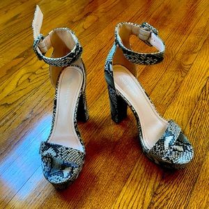 Snake skin heels